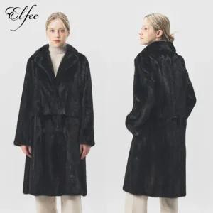 () 풀스킨 휘메일 밍크 롱코트_블랙_EC13
