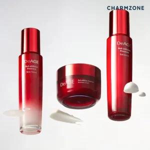 참존 디에이지 레드에디션 프리미엄 3종세트(스킨+에멀전+크림)+쇼핑백