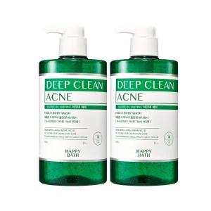 해피바스 딥클린 티트리 아크네케어 바디워시 900g, 2개