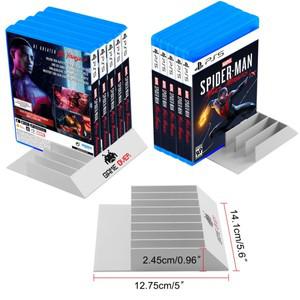 소니 PS5 플레이스테이션 게임 디스크용 기본 지지 브래킷이 포함된 새로운 8 in 1 CD 카드 보관 스탠드