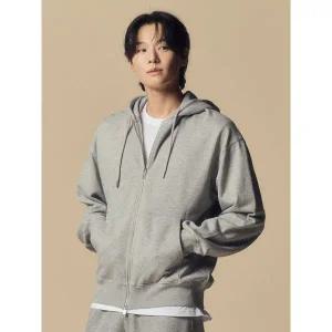 탑텐 공용 코튼 테리 스웨트 후드 집업 MSF5TC3911