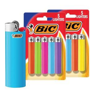 BIC Maxi 포켓 라이터, 신뢰할 수 있고 오래 지속되는 다양한 색상, 10팩 색상은 다를