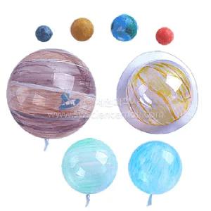 (크림)교과서에나오는태양계 행성모형 만들기(5명1세트)