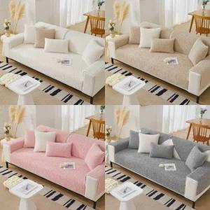 몽글 쇼파패드 가을 겨울 2인용 3인용 4인용 토퍼 매트 방석 패브릭 쇼파커버 거실 소파커버 카우치 커버링 논슬립 소파패드 인테리어소품