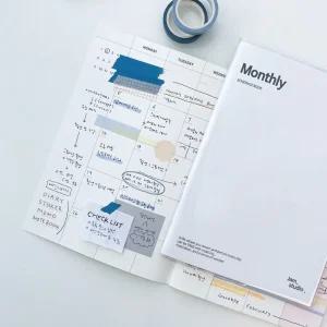 A5 먼슬리 플래너 스케줄 계획표 스케줄러 체크리스트 데일리수첩 핸디수첩