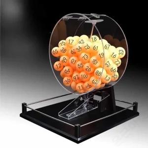 공뽑기 경품 추첨기 로또기계 로또 자동 대형 복권 행사 A. 공 없는 작은 빨간색