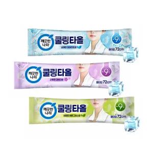 -9도 깨끗한나라 쿨링타올 롤타입 개운하게 일회용 쿨타올 72cm 등산 낚시 골프 러닝 쿨다운 물티슈