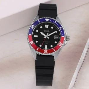 [카시오] MDV-10-1A2 흑새치 미니 다이버 여자 우레탄 손목시계 c