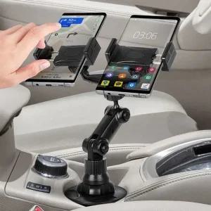 컵홀더2in1거치대 차량용폰거치대 탭 자동차핸드폰 차 차량용휴대폰거치대