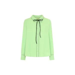 케네스레이디 그림스 리본 타이 블라우스 EWSTOK0100