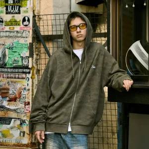 플루크 어반코어 크루 카모 시그니처 로고 후드 집업 FZT1033-Z / 2color