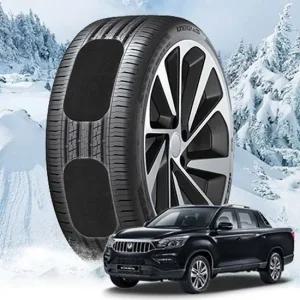 렉스턴스포츠칸 붙이는 스노우체인 스노우캐치 스노우체인 작물체인 우레탄체인 스노우캐치