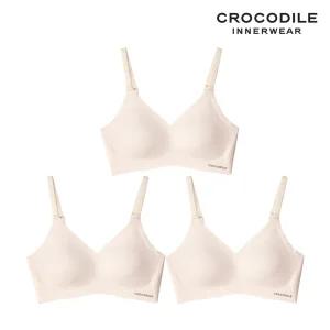 [크로커다일] 감탄브라 소프트핏 쉘론 후크형 브라3종 라이트베이지 CDWBR5M14_3