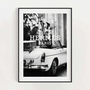 명품 액자 에르메스 디올 루이비통 의류 매장 캔버스 까르띠에 - 30x40cm 블랙 프레임