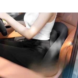 자동차허리쿠션 차량용 허리 받침대 요추 등받이 방석 허리쿠션(그레이/4방향조절)