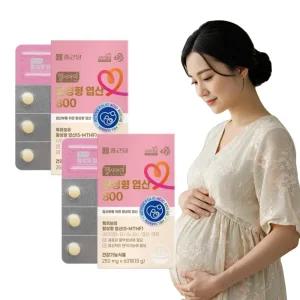 종근당 활성형 엽산 800 무첨가물 60정 2박스