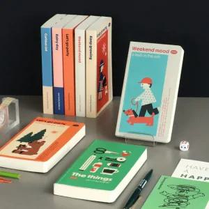 슬로우 핸디노트 라인 미니 휴대용 빈티지 감성