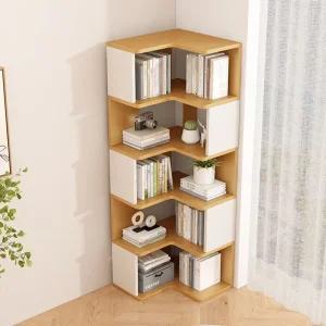 모서리책장 코너 수납장 거실 책꽂이 진열장 서재