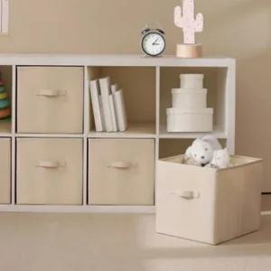 접이식 패브릭 사각 수납 정리함 30x30x30cm 접이식수납박스 패브릭박스 패브릭수납박스