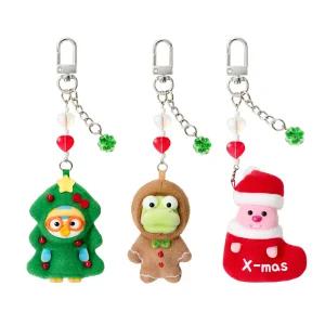 [아이코닉스] 뽀로로 크리스마스 피규어 키링 1개 (뽀로로/크롱/루피 택1)