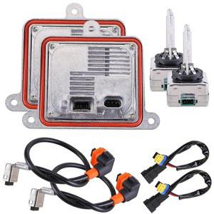 Slakerbe 2PCS HID 헤드라이트 밸러스트 W/D3S 전구 XF XFR용 재규어용 랜드로버 레인지로버 Evoque 현대와 호환 2011-2014 포커스용 컨트롤 유닛 모듈