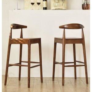 원목 홈바의자 접이식 바체어 등받이 바텐 호두 높은 스툴