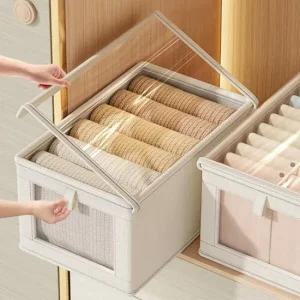 아트박스 아도라하우스 뚜껑형 폴딩 패브릭 수납함 리빙박스 S