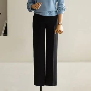 (안나앤플러스) 토프 일자 기모 슬랙스[팬츠CBM7] 빅사이즈