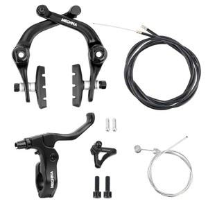 케이블 및 브레이크 패드가 있는 MEGHNA 바이크 U 리어 세트 알루미늄 합금 오른쪽 레버 BMX 바이크용