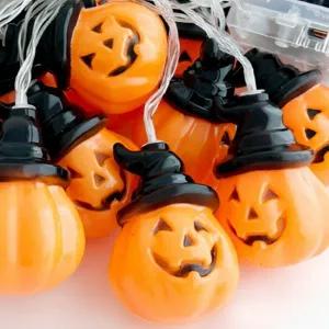 할로윈 미니 전구 건전지형 파티용 20구 할로윈 호박 조명 무드등 전등 장식 인테리어 가랜드 이벤트