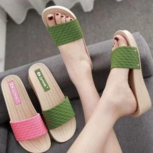 여자 키높이 사무실 통굽 컬러슬리퍼 WAC982D