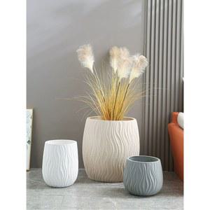 대형 도자기 화분 원형 낮은 스 소형 색 거실