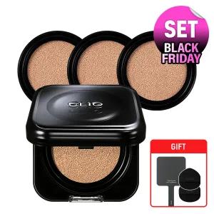 [블프한정/쿠.폰가 35,78O원!] 킬커버 파운웨어 쿠션+리필 2개 [본품+리필 3개구성] [GIFT] 블랙손거울+퍼프 2P