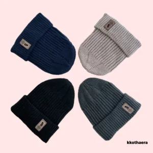 겨울 비니 겨울 털모자 베이직 방한 용품 골지 남자 여자