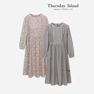 [Thursday Island] 플라워 코듀로이 원피스(T238MOP631W)