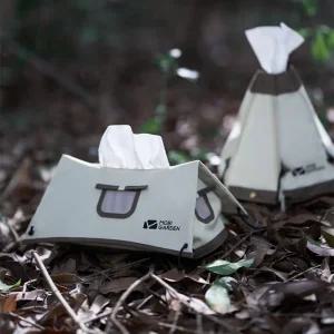 캠핑 감성 사각 티슈 커버 휴지보관함 정리함 꽂이 케이스 휴지함 티슈함