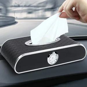 프라임 가죽 블랙 휴지케이스티슈 차량용 커버 용커버 여행 작은