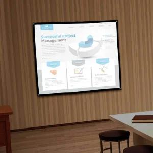 빔프로젝터스크린 영화감상 캠핑 야외휴대용 차박 행사렌탈 스크린천 설치 가정용