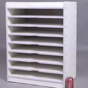 유치원 도화지 캐비닛 오픈 골판지 수납장 미술실 색종이 수납장 학교 정리함