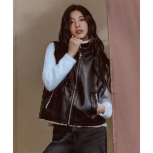 매장정품 게스 GUESS 인조 무스탕 베스트 YP4W7854 468775