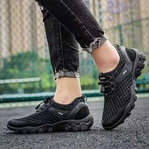 [콩심팥심]메쉬 아쿠아 경량 트래킹화 여름신발 사이즈 조임끈 경량등산화