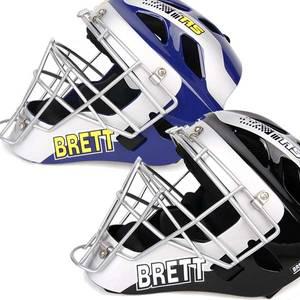 브렛 프로페셔널 일체형포수헬멧 포수장비 보호대 마스크 야구용품