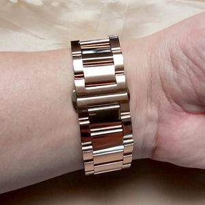 저먼 로즈골드 22MM 메탈시계줄 갤럭시워치46MM 기어 S3 남자 정장 스포츠 팔찌형 시계밴드