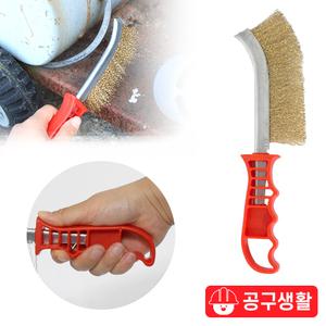 12-1 신주 브러쉬 청소솔 녹제거 와이어 이태리형 철솔 황동