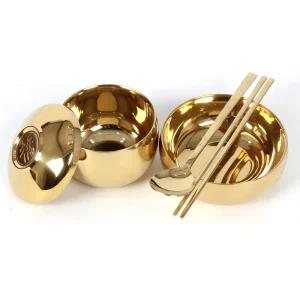 스텐 제기 세트 낱개 - 국산 고순도 티타늄 이중 반상기 1인분