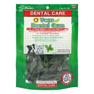 베게 덴탈껌 칫솔 30P 강아지 치석제거