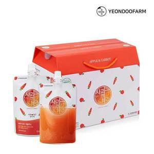 [연두팜] 돌려따는) NFC 착즙 사과당근즙 100ml 40개입 한박스