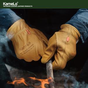 카멜로 캠핑/화로대/불멍/바베큐/아웃도어/가죽장갑/작업장갑/전동/킥보드/807-LB