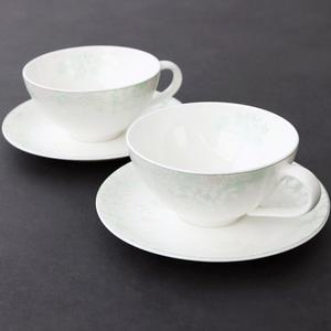 한국도자기본차이나 마이웨딩 뉴라인 커피잔세트 2(4)PCS