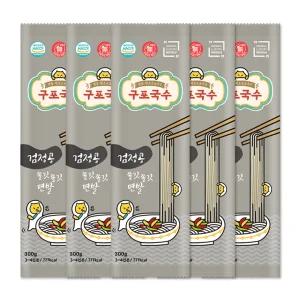 쫄깃 구포 국수 검은콩 검정콩 소면 300g X 5개